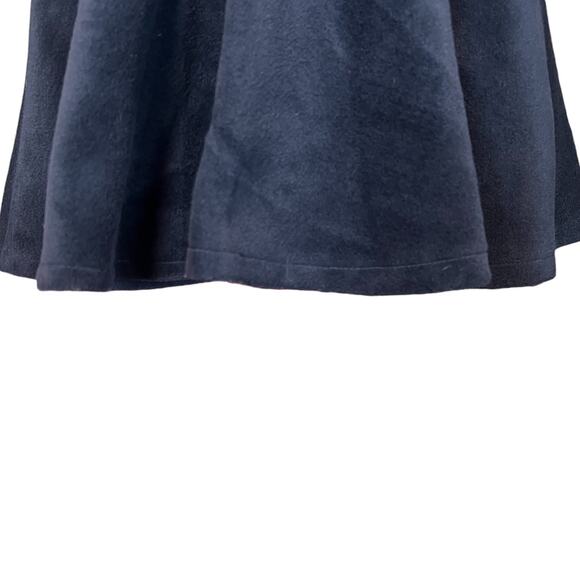 VTG Spain CiGirls Suede Like Scalloped Navy Lined Pinafore Holiday Recital 7/8 - Picture 6 of 13